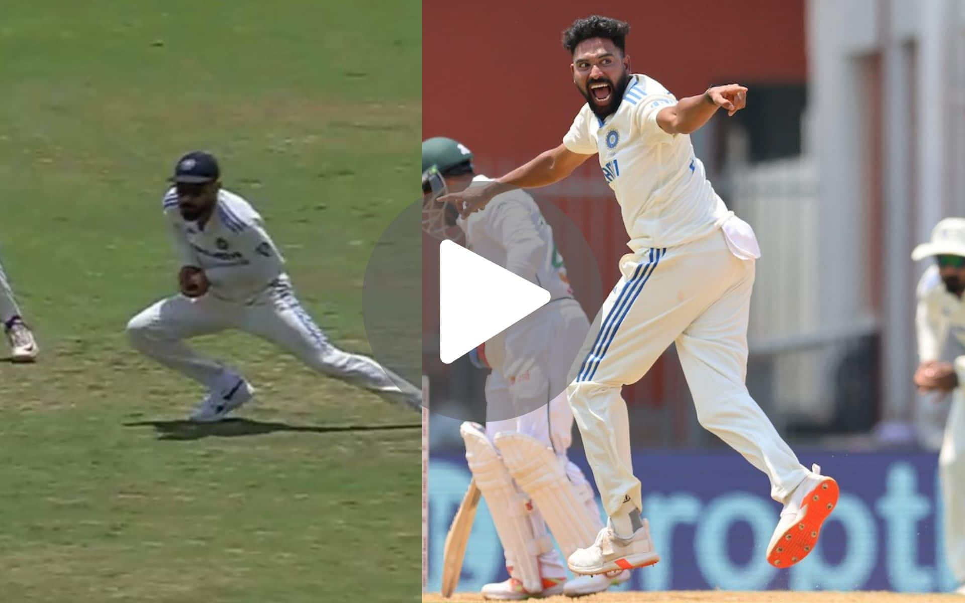 [Watch] Virat Kohli, Siraj Combine To End Najmul Shanto's Struggling Innings In Chennai Test